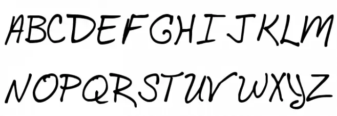 BethHand Schriftart Groß