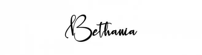 Bethania  フリーフォントのダウンロード