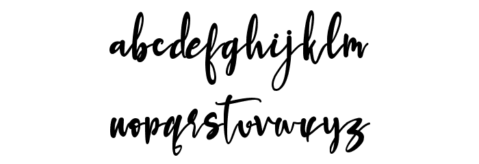 Bethania Font LOWERCASE