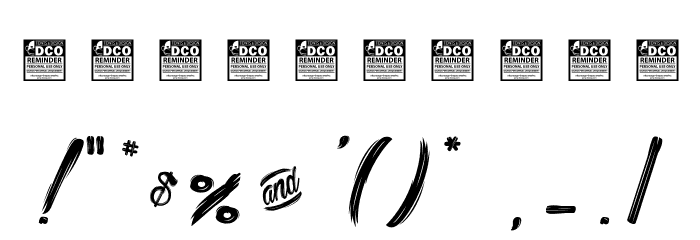 Bethanie Snake_PersonalUseOnly Font OTHER CHARS