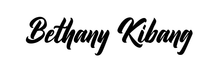Bethany Kibang  baixar fontes gratis