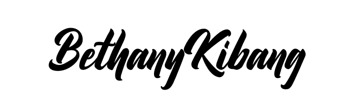 Bethany Kibang  Frei Schriftart Herunterladen