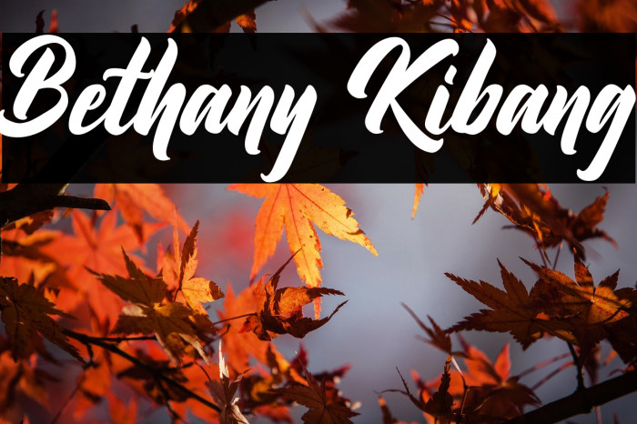 Bethany Kibang Example 1