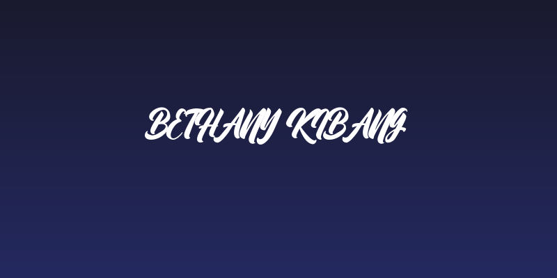 Bethany Kibang Social Header