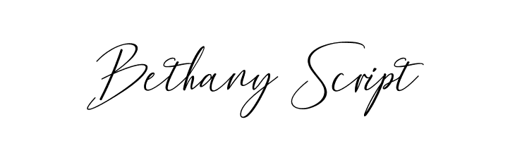 Bethany Script  baixar fontes gratis