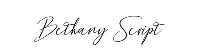 Bethany Script  Frei Schriftart Herunterladen