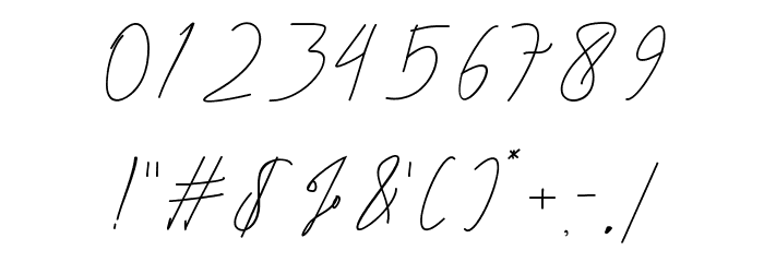 Bethany Script Font OTHER CHARS