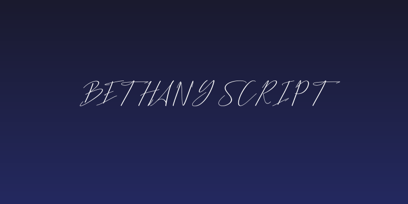 Bethany Script Social Header