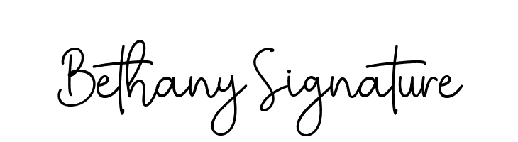 Bethany Signature  フリーフォントのダウンロード