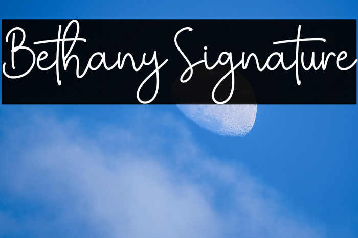 Bethany Signature Example 1