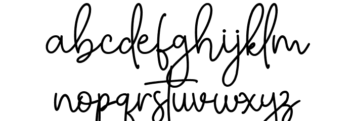 Bethany Signature Font LOWERCASE