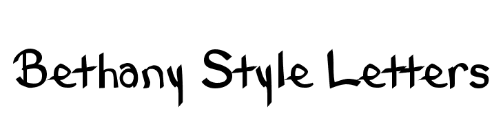 Bethany Style Letters  font caratteri gratis
