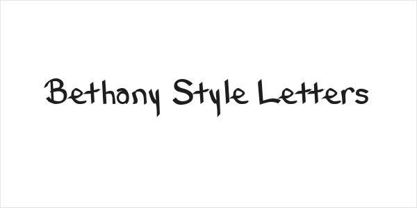 Bethany Style Letters Logo