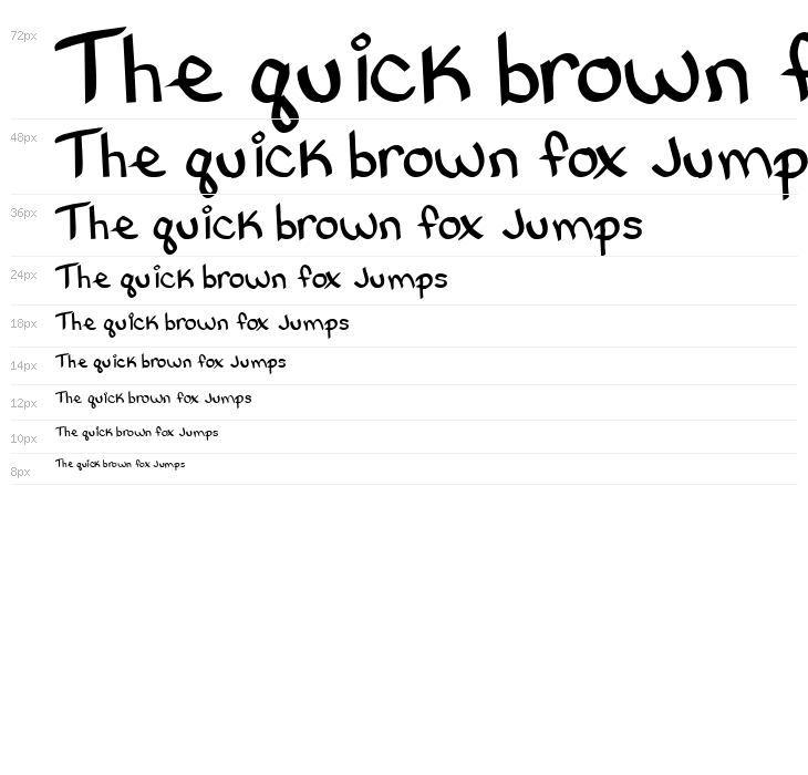 Bethany Style Letters Waterfall