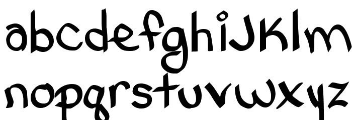 Bethany Style Letters Font LOWERCASE