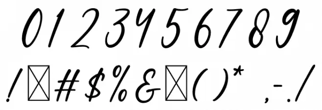 Bethany Font OTHER CHARS