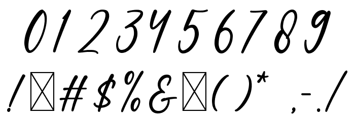 Bethany Font OTHER CHARS