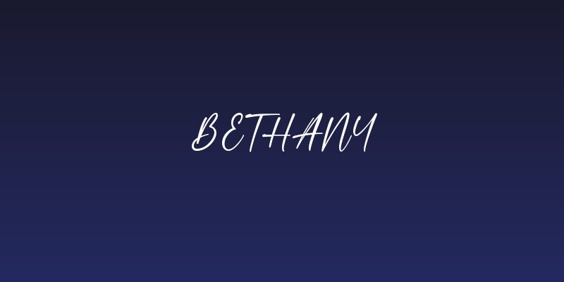 Bethany Social Header