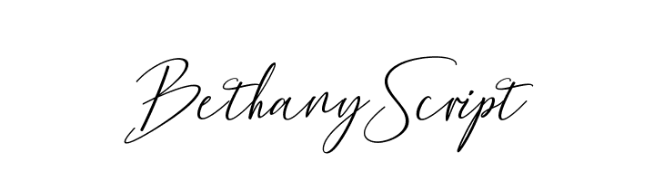 BethanyScript Font