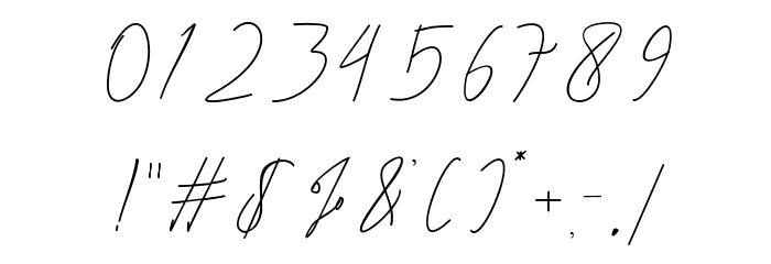 BethanyScript Font OTHER CHARS