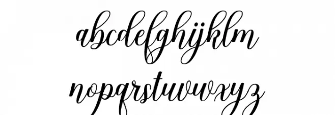 BethanyScript Fonte MINÚSCULAS