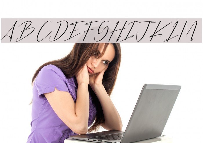 BethanyScript Font examples