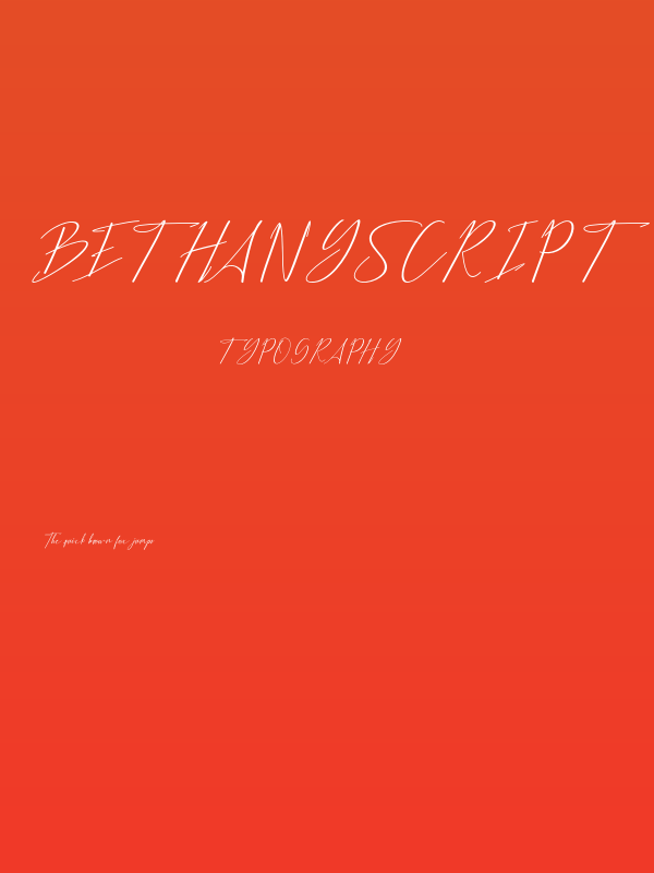 BethanyScript Poster