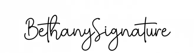 BethanySignature  フリーフォントのダウンロード