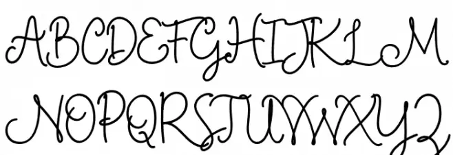 BethanySignature Schriftart Groß