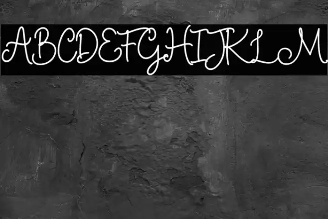 BethanySignature Font examples