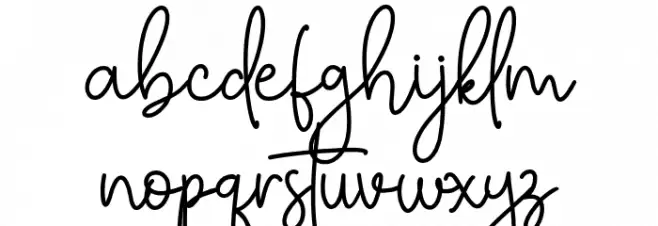 BethanySignature फ़ॉन्ट लोअरकेस