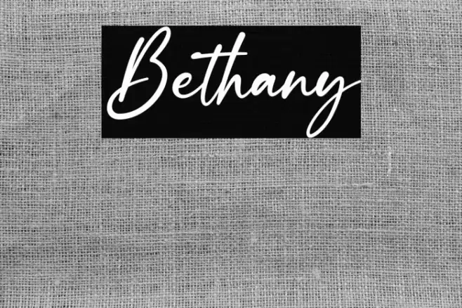 Bethany Font examples