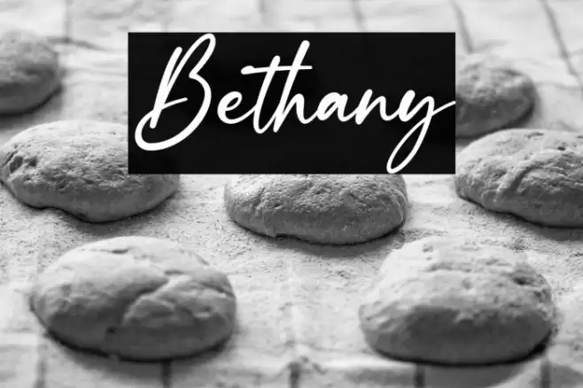 Bethany Font examples
