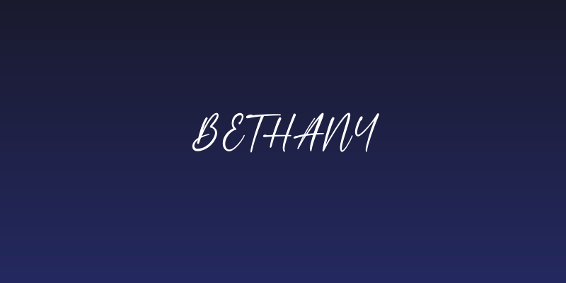 Bethany Social Header