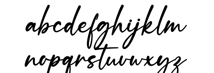 Bethany Font LOWERCASE