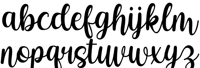 Betharia Classy Font LOWERCASE