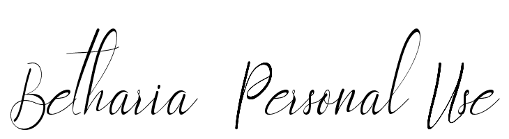 Betharia - Personal Use  font caratteri gratis