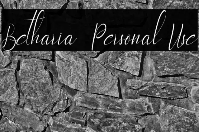Betharia - Personal Use Font examples