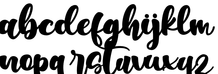 Betharia Font LOWERCASE