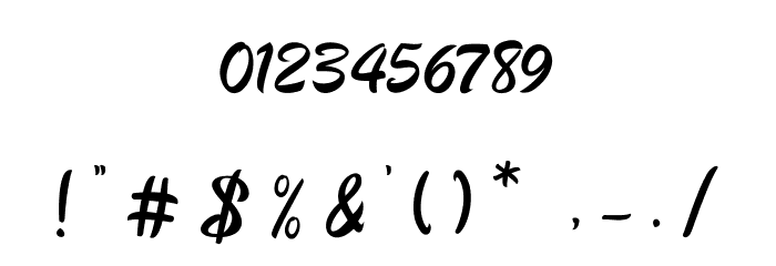 Betharie Font OTHER CHARS