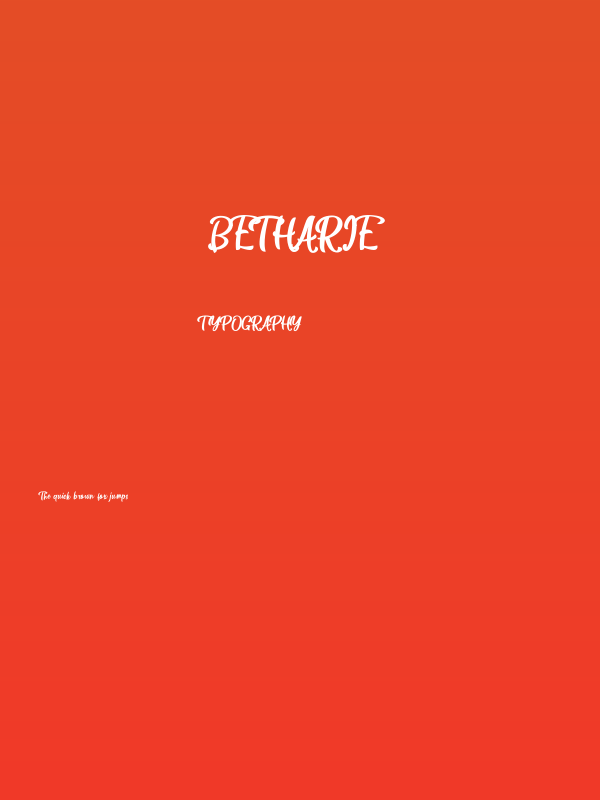 Betharie Poster