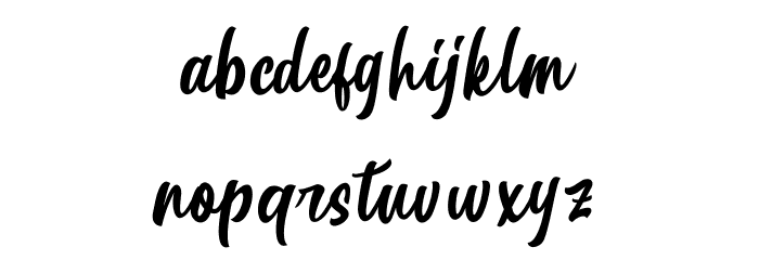 Betharie Font LOWERCASE