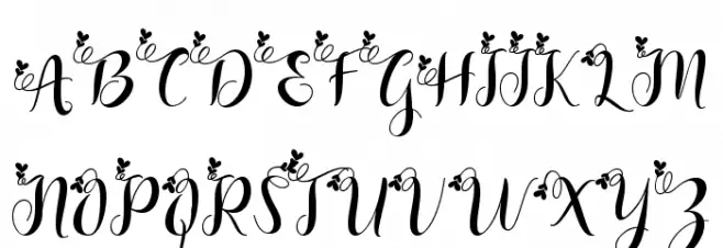 Bethlove - Personal Use Font OTHER CHARS