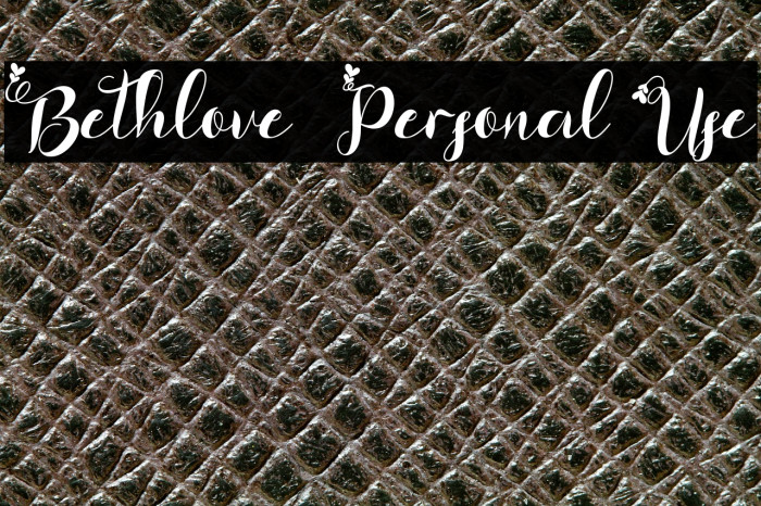 Bethlove - Personal Use Example 1