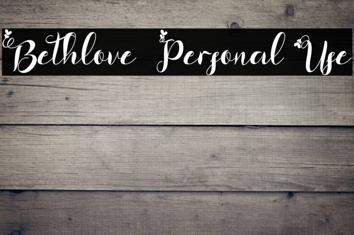 Bethlove - Personal Use Example 3