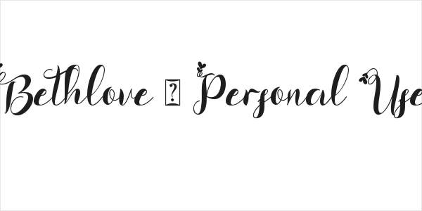 Bethlove - Personal Use Logo