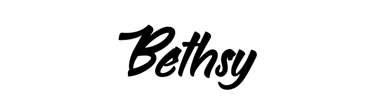 Bethsy  フリーフォントのダウンロード