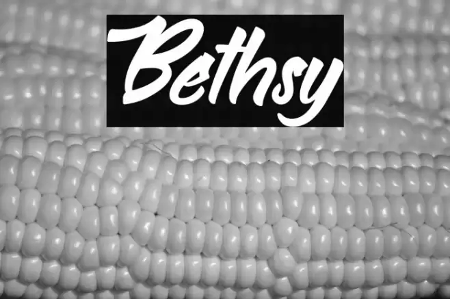 Bethsy Font examples