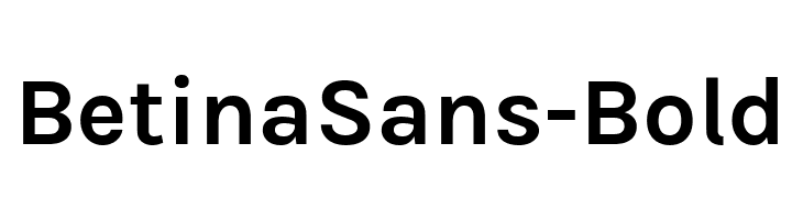 BetinaSans-Bold  Free Fonts Download