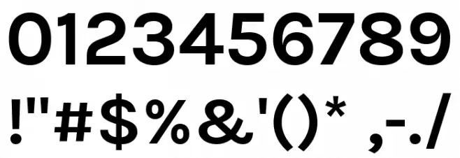 BetinaSans-Bold Font OTHER CHARS